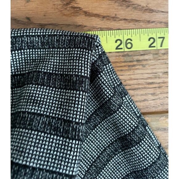 Vintage Envoy Mens Striped Pullover Sweater 2X Black Gray Collar Button Up - Picture 6 of 8